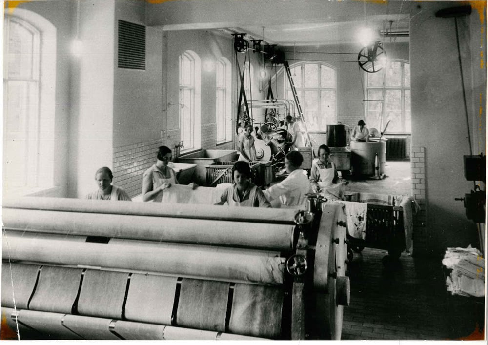 Fotografi från Gävle sjukhus, 1929. 