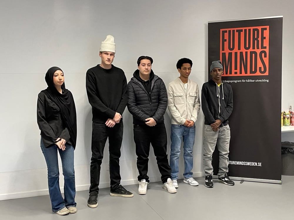 Finalister står uppradade från Affärsgymnasiet i Gävle. Elever från försäljnings- och serviceprogrammet.