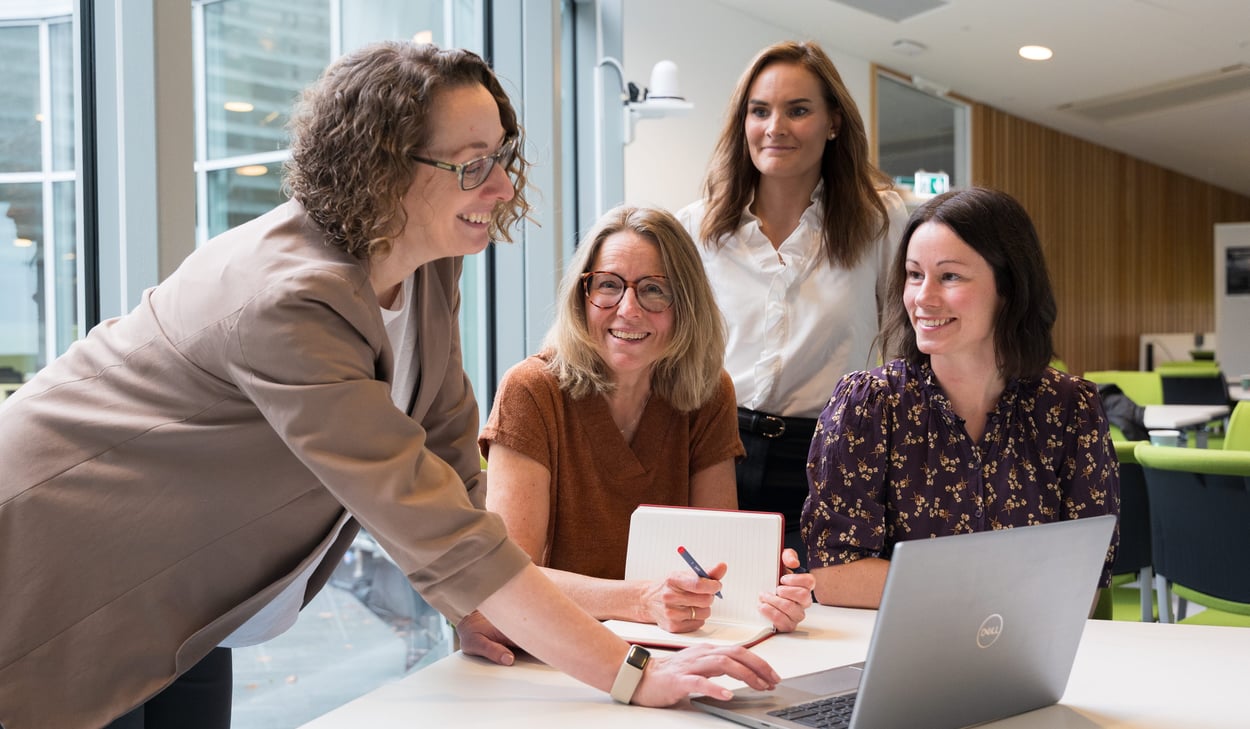 Marina Heiden, Camilla Zetterberg, Sophie Pagard och Malin Svensson.