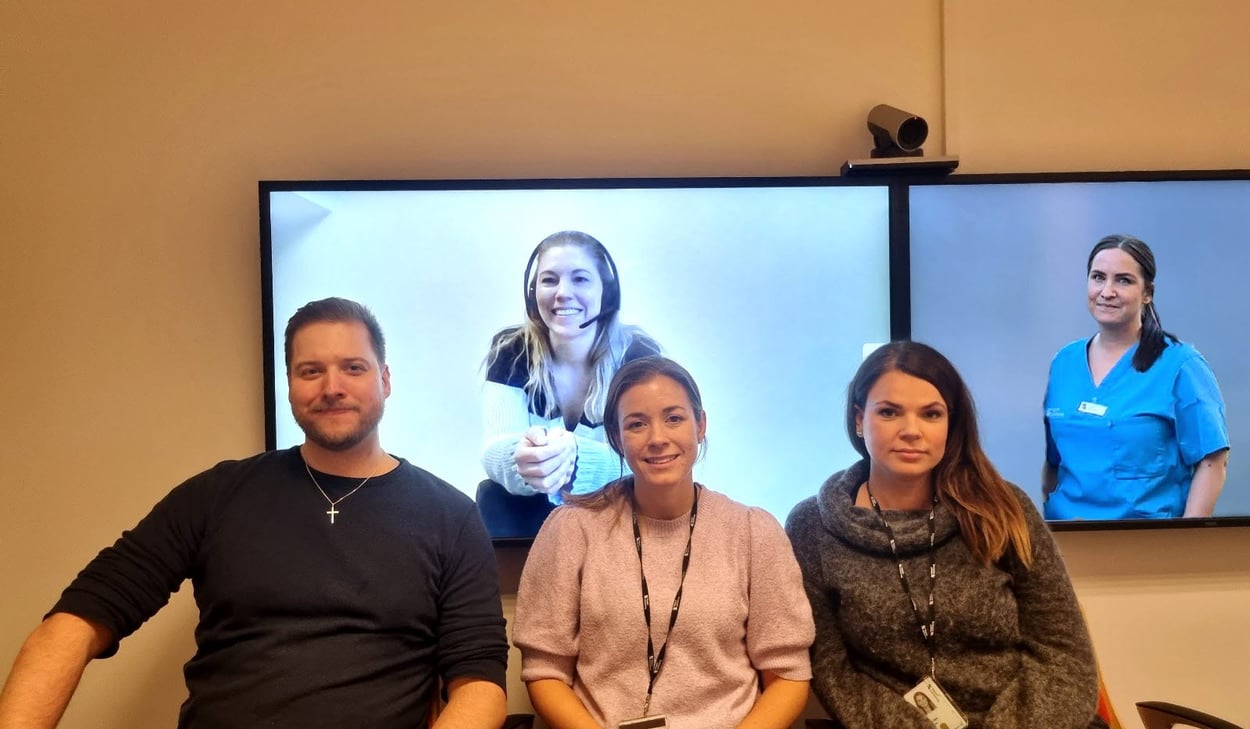 Region Gävleborg har nu utbildat fem tobaksavvänjare. Bilden är från sista tillfället.